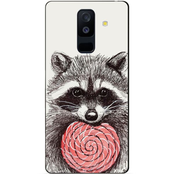 

Чехол силиконовый Candy для Samsung A6 Plus с рисунком Енот