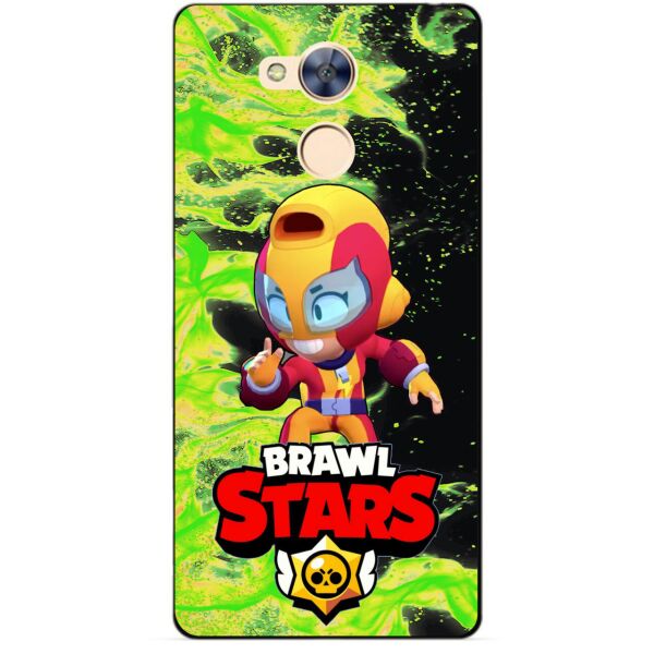 

Силиконовый бампер чехол Candy для Huawei Honor 6a с Героем Brawl Stars Макс