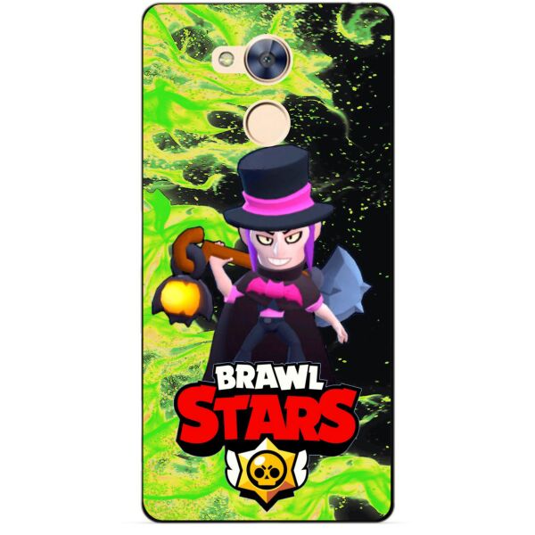 

Силиконовый бампер чехол Candy для Huawei Honor 6a с Героем Brawl Stars Мортис