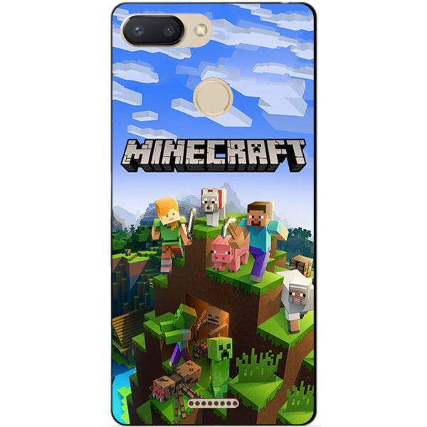 

Силиконовый бампер чехол Candy для Xiaomi Redmi 6 с рисунком Minecraft