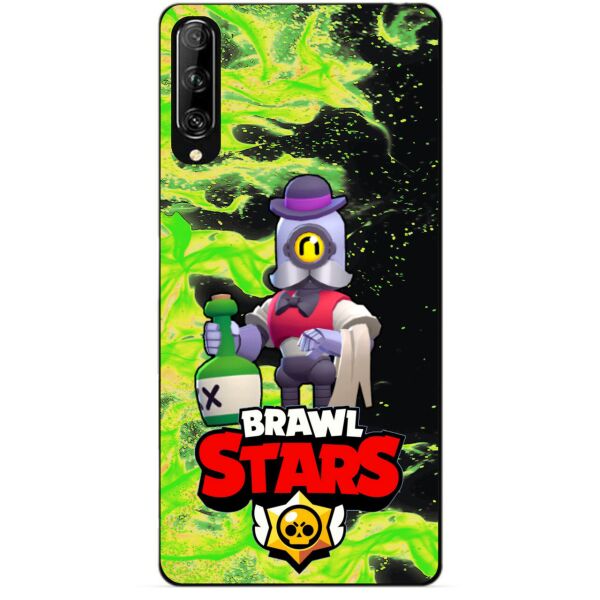 

Силиконовый чехол бампер Candy для Huawei P Smart Pro с Героем Brawl Stars Барли