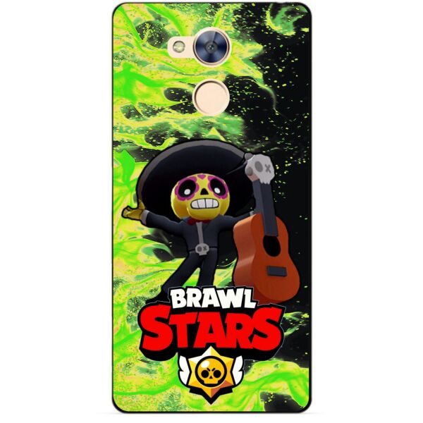 

Силиконовый бампер чехол Candy для Huawei Honor 6a с Героем Brawl Stars Поко
