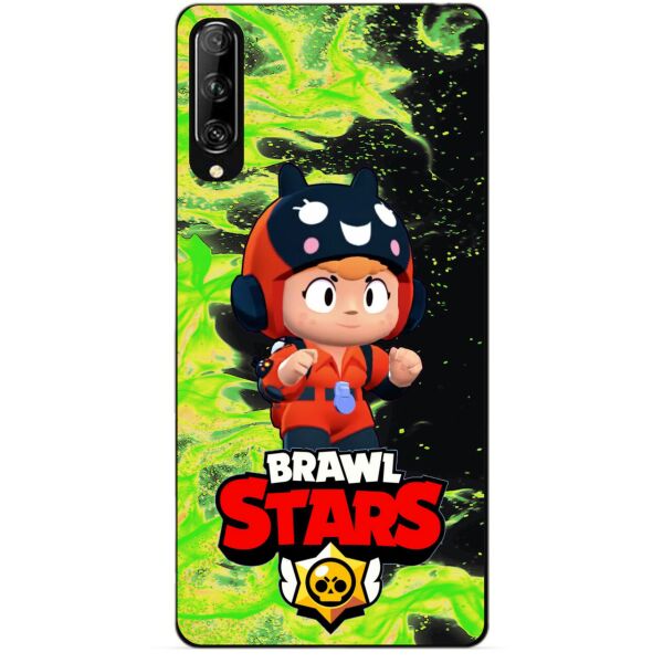 

Силиконовый чехол бампер Candy для Huawei P Smart Pro с Героем Brawl Stars Беа Снайпер