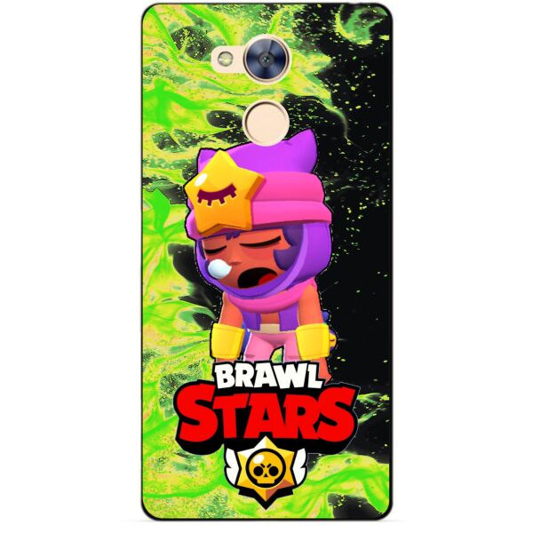 

Силиконовый бампер чехол Candy для Huawei Honor 6a с Героем Brawl Stars Сэнди