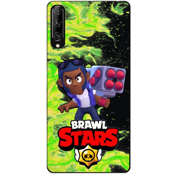 

Силиконовый чехол бампер Candy для Huawei P Smart Pro с Героем Brawl Stars Брок
