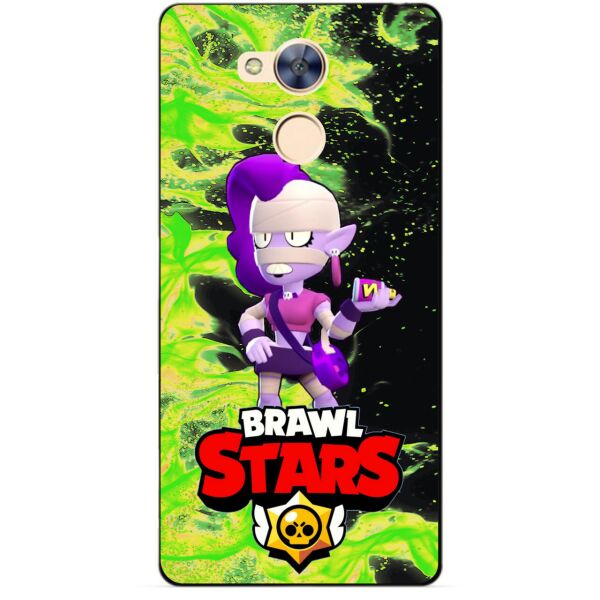 

Силиконовый бампер чехол Candy для Huawei Honor 6a с Героем Brawl Stars Эмз