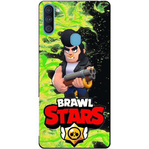 

Силиконовый бампер чехол Candy для Samsung A11 Galaxy A115f с Героем Brawl Stars Булл