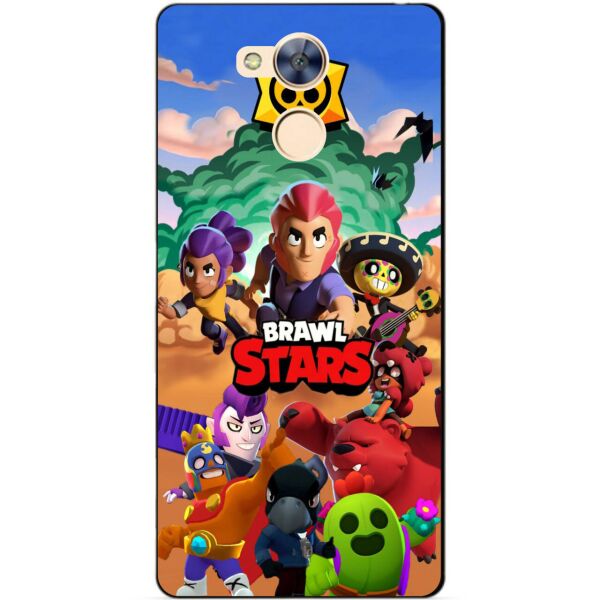 

Силиконовый бампер чехол Candy для Huawei Honor 6a с рисунком Brawl Stars