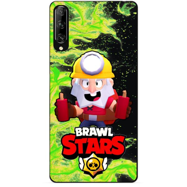 

Силиконовый чехол бампер Candy для Huawei P Smart Pro с Героем Brawl Stars Динамайк