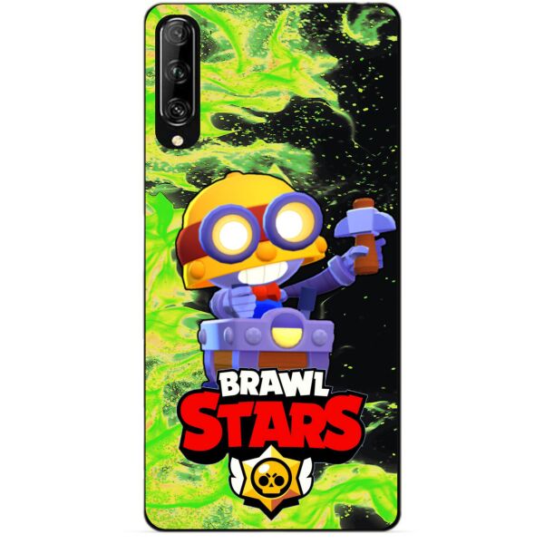 

Силиконовый чехол бампер Candy для Huawei P Smart Pro с Героем Brawl Stars Карл