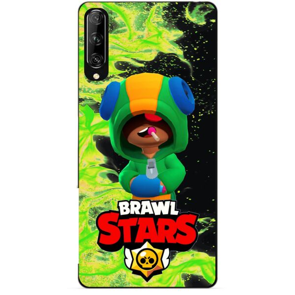

Силиконовый чехол бампер Candy для Huawei P Smart Pro с Героем Brawl Stars Леон