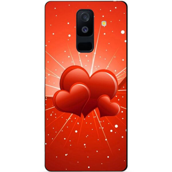 

Чехол силиконовый Candy для Samsung A6 Plus с рисунком Сердчеки