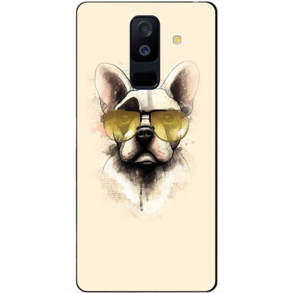 

Чехол силиконовый Candy для Samsung A6 Plus с рисунком Собака в очках