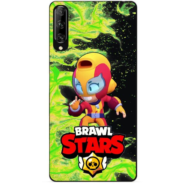 

Силиконовый чехол бампер Candy для Huawei P Smart Pro с Героем Brawl Stars Макс