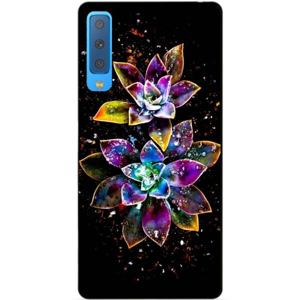 

Чехол силиконовый Candy для Samsung A7 2018 Galaxy A750 с рисунком Волшебные цветы