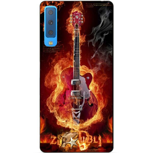 

Чехол силиконовый Candy для Samsung A7 2018 Galaxy A750 с рисунком Гитара
