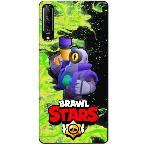 

Силиконовый чехол бампер Candy для Huawei P Smart Pro с Героем Brawl Stars Рико