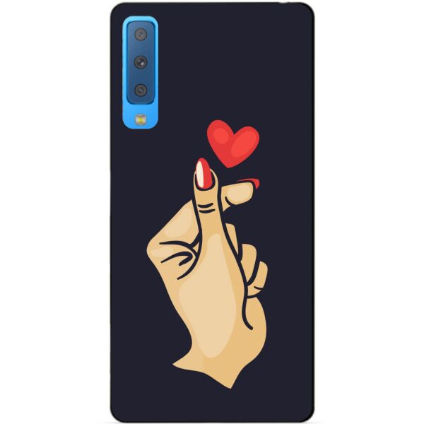 

Чехол силиконовый Candy для Samsung A7 2018 Galaxy A750 с рисунком Знак любви