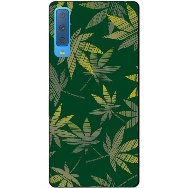 

Чехол силиконовый Candy для Samsung A7 2018 Galaxy A750 с рисунком Канабис