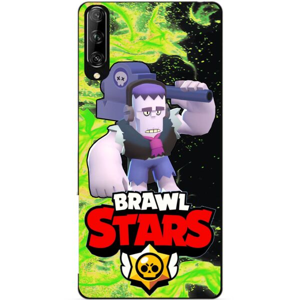

Силиконовый чехол бампер Candy для Huawei P Smart Pro с Героем Brawl Stars Фрэнк