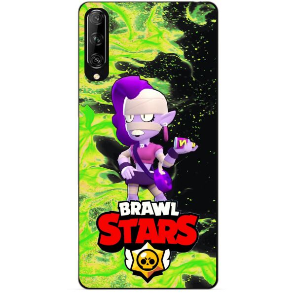 

Силиконовый чехол бампер Candy для Huawei P Smart Pro с Героем Brawl Stars Эмз