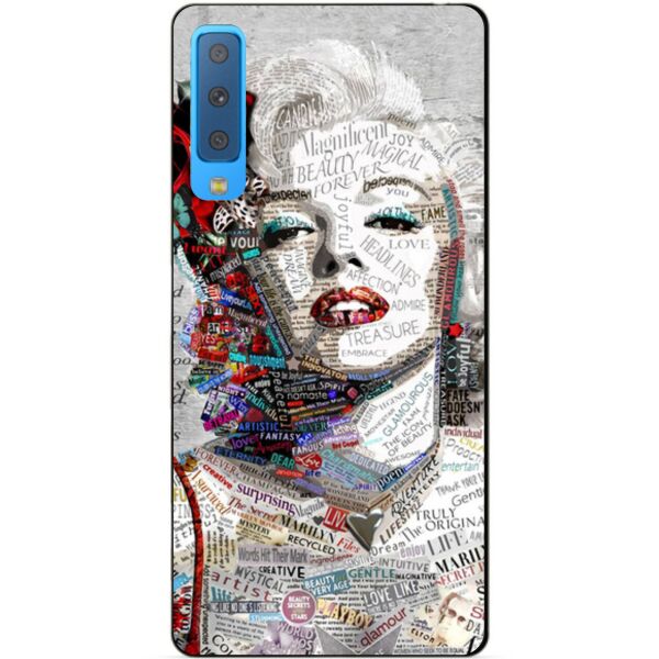 

Чехол силиконовый Candy для Samsung A7 2018 Galaxy A750 с рисунком Монро