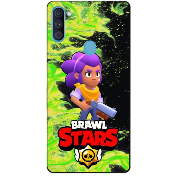 

Силиконовый бампер чехол Candy для Samsung A11 Galaxy A115f с Героем Brawl Stars Шелли