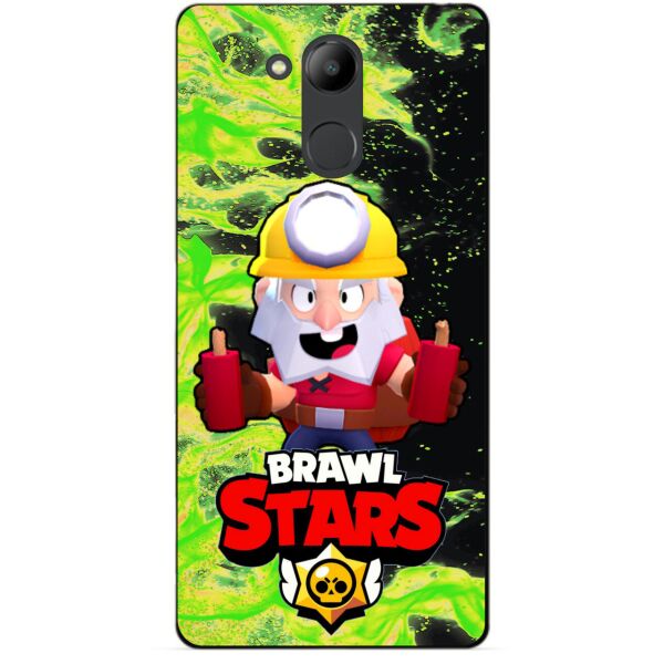 

Силиконовый бампер чехол Candy для Huawei Honor 6c Pro с героем Brawl Stars Динамайк