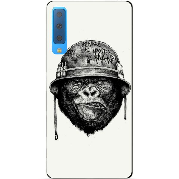 

Чехол силиконовый Candy для Samsung A7 2018 Galaxy A750 с рисунком Обезьяна в каске