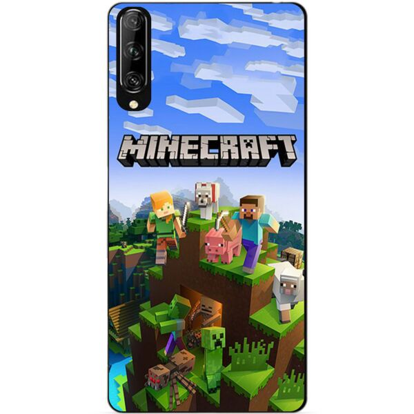 

Силиконовый чехол бампер Candy для Huawei P Smart Pro с рисунком Minecraft