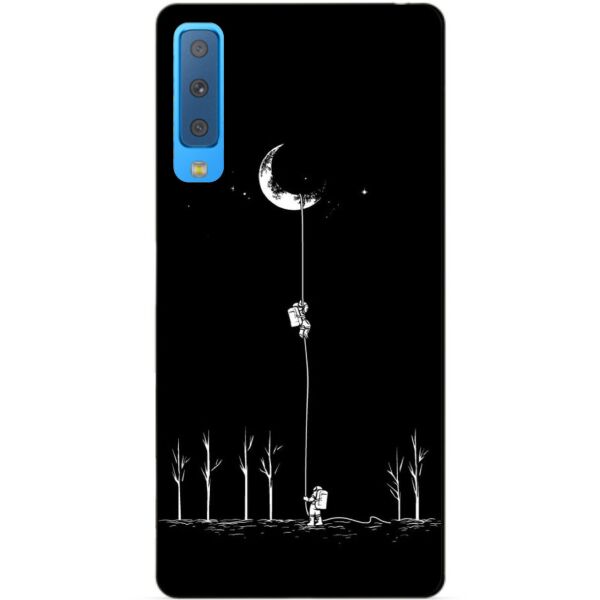 

Чехол силиконовый Candy для Samsung A7 2018 Galaxy A750 с рисунком Путь к Луне