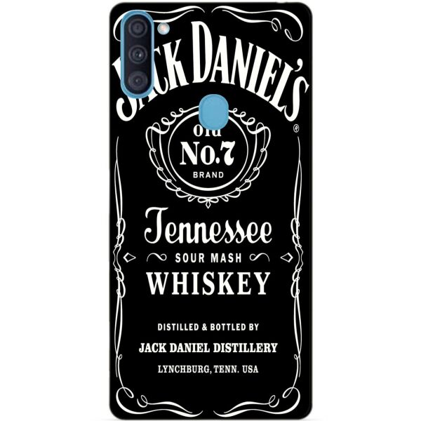 

Силиконовый бампер чехол Candy для Samsung A11 с рисунком Jack Daniels