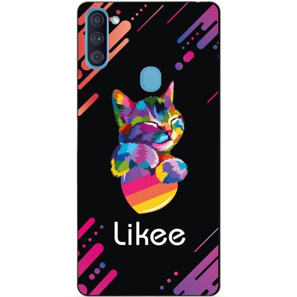 

Силиконовый бампер чехол Candy для Samsung A11 с рисунком Likee