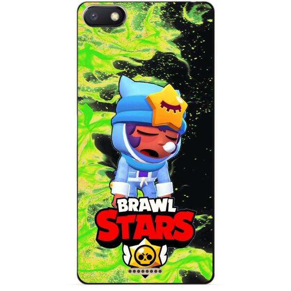 

Силиконовый бампер чехол Candy для Xiaomi Redmi 6a с Героем Brawl Stars Сонный Сэнди