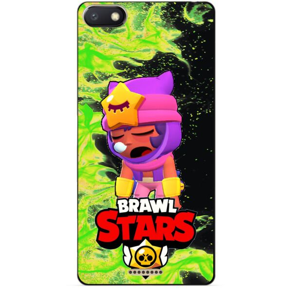

Силиконовый бампер чехол Candy для Xiaomi Redmi 6a с Героем Brawl Stars Сэнди