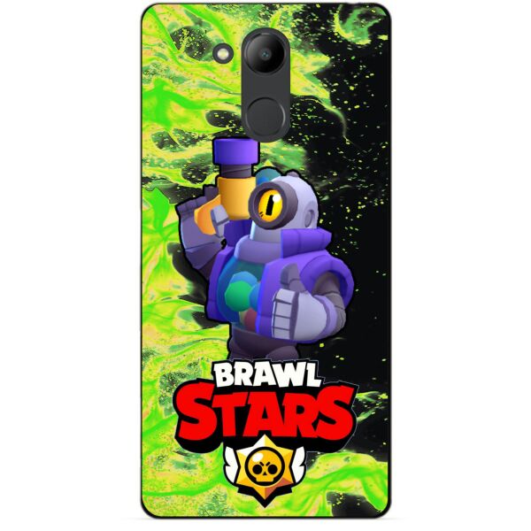 

Силиконовый бампер чехол Candy для Huawei Honor 6c Pro с героем Brawl Stars Рико