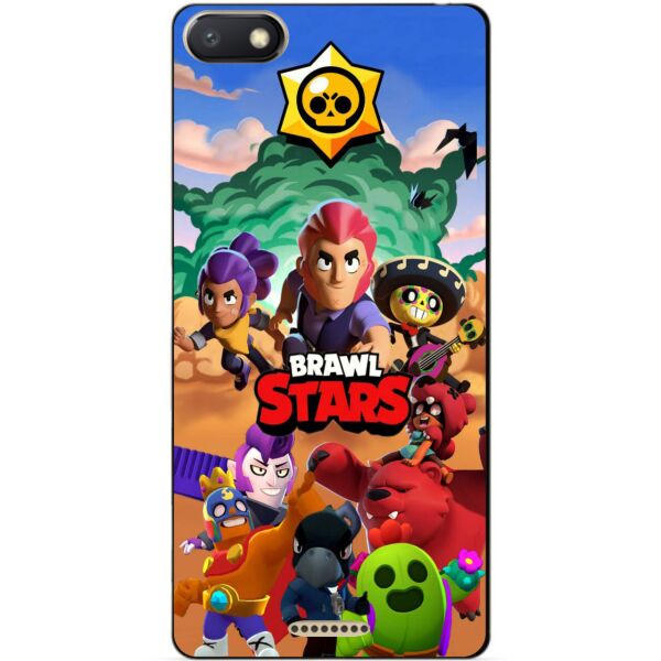 

Силиконовый бампер чехол Candy для Xiaomi Redmi 6a с рисунком Brawl Stars
