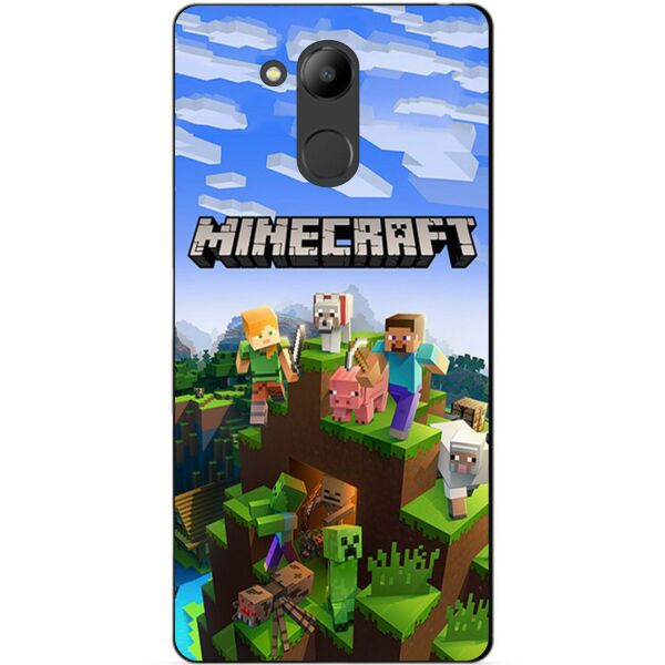 

Силиконовый бампер чехол Candy для Huawei Honor 6c Pro с рисунком Minecraft
