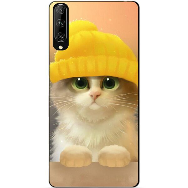 

Силиконовый чехол бампер Candy для Huawei P Smart Pro с рисунком Котик в шапке