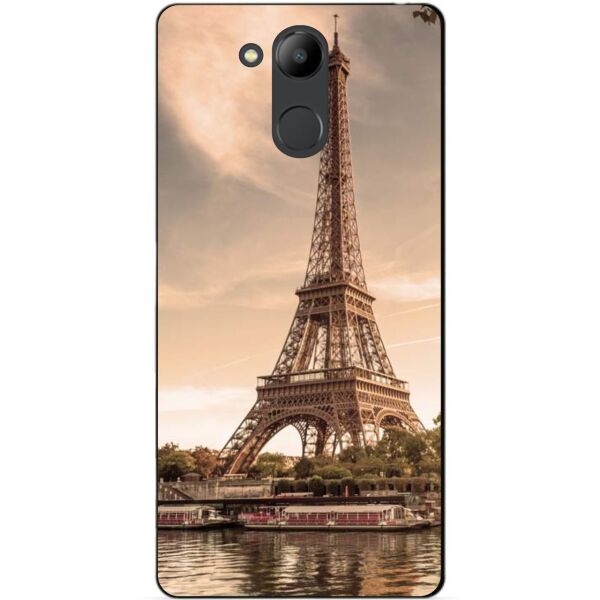 

Силиконовый бампер чехол Candy для Huawei Honor 6с Pro с рисунком Париж