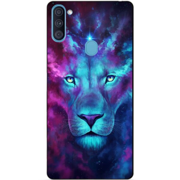 

Силиконовый бампер чехол Candy для Samsung A11 с рисунком Космический лев