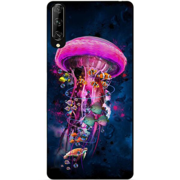 

Силиконовый чехол бампер Candy для Huawei P Smart Pro с рисунком Медуза