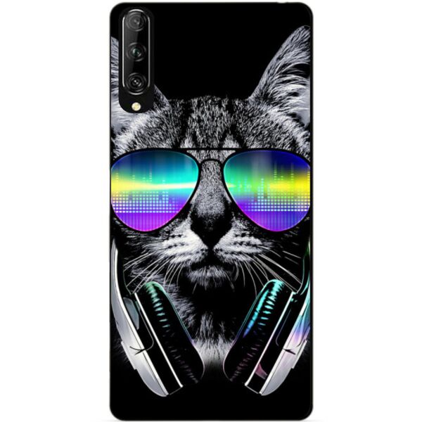 

Силиконовый чехол бампер Candy для Huawei P Smart Pro с рисунком Музыкальный кот