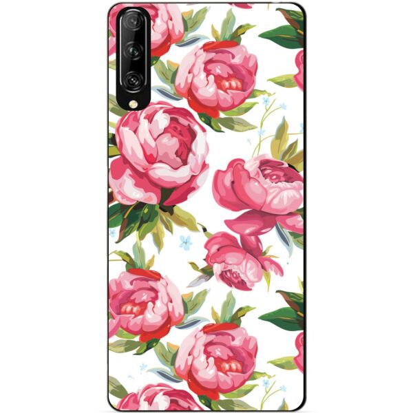 

Силиконовый чехол бампер Candy для Huawei P Smart Pro с рисунком Пионы