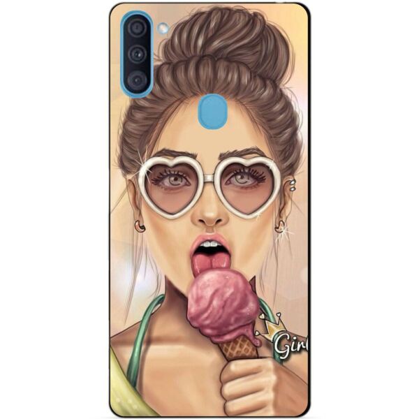

Силиконовый бампер чехол Candy для Samsung A11 с рисунком Мороженое