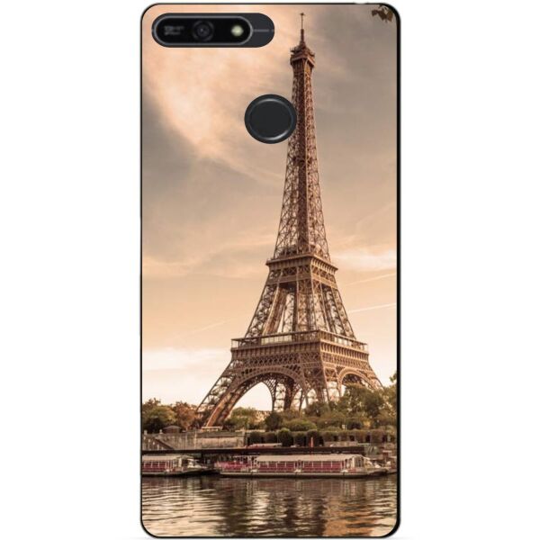 

Силиконовый бампер чехол Candy для Huawei Honor 7a Pro с рисунком Париж