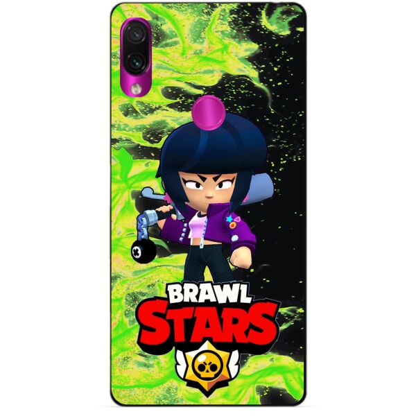 

Силиконовый бампер чехол Candy для Xiaomi Redmi 7 с Героем Brawl Stars Биби
