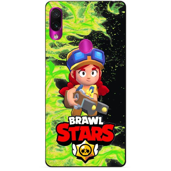 

Силиконовый бампер чехол Candy для Xiaomi Redmi 7 с Героем Brawl Stars Джесси