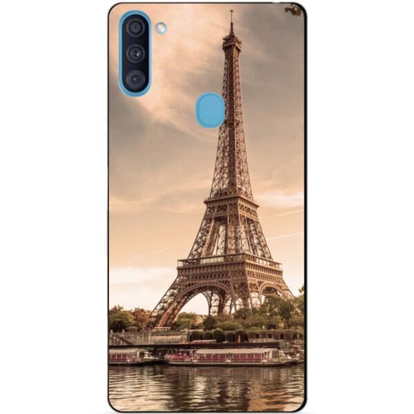 

Силиконовый бампер чехол Candy для Samsung A11 с рисунком Париж