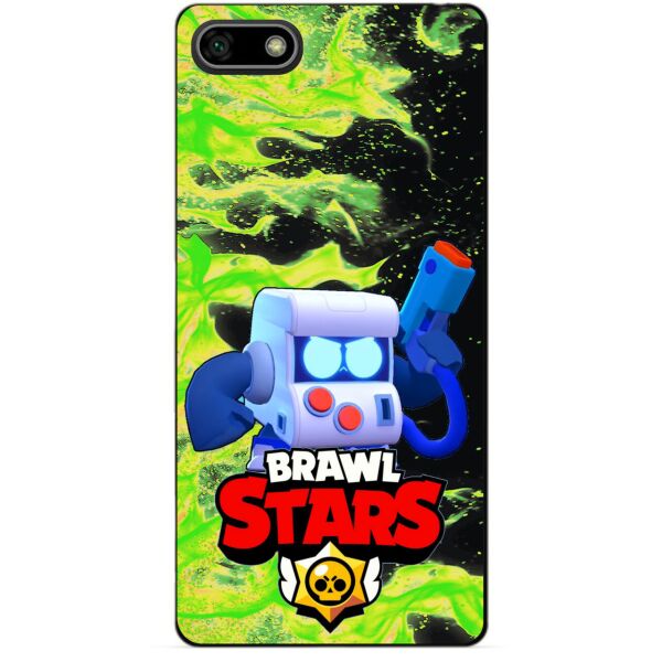 

Силиконовый бампер чехол Candy для Huawei Honor 7a с Героем Brawl Stars 8-Бит